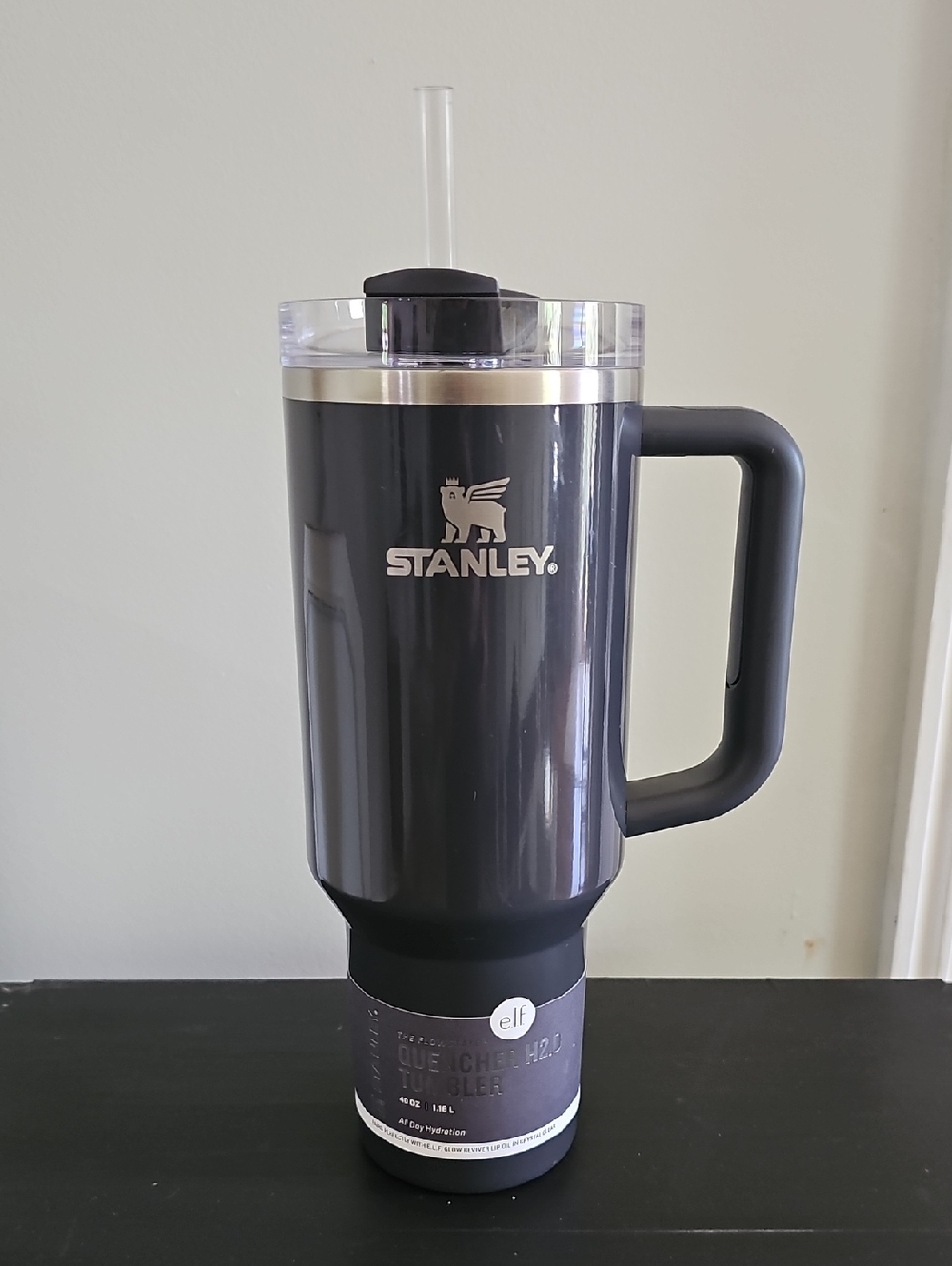Stanley Quencher H2.0 Tumbler 40 Oz. e.l.f. Edition New With Straw And Papers